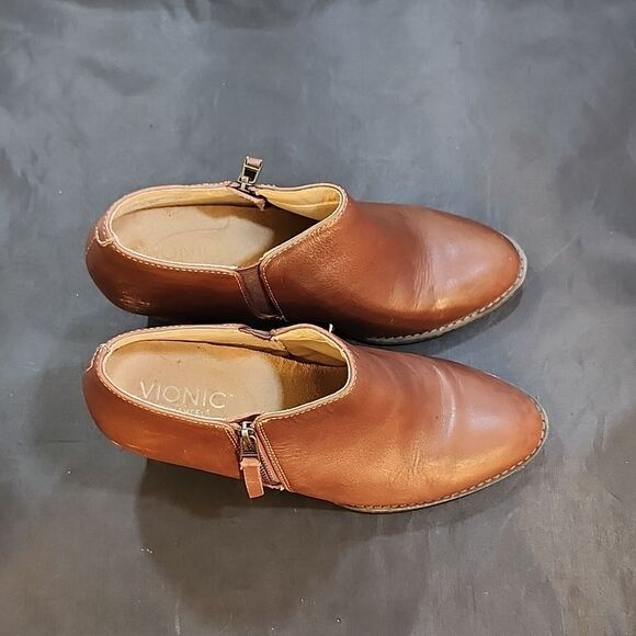 VIONIC JOLENE WOMEN'S LEATHER ANKLE BOOT G1 - Picture 10 of 15